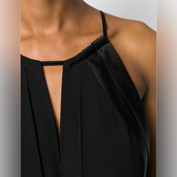 NWT- Black Diane Von Furstenberg Ireland wide-leg jumpsuit in black- size 4 - Picture 2 of 14